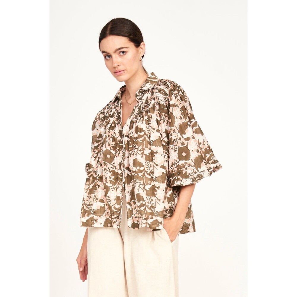 Mirth | Kerala Garden Bloom Blouse | L